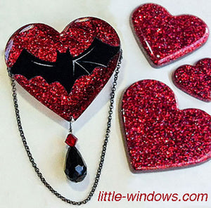 resin crafting glitter hearts