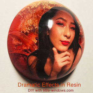 resin alcohol ink effects