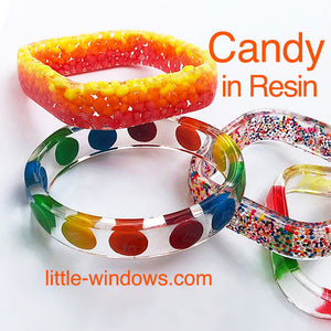 resin project ideas with candy