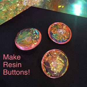 resin buttons color shift casting