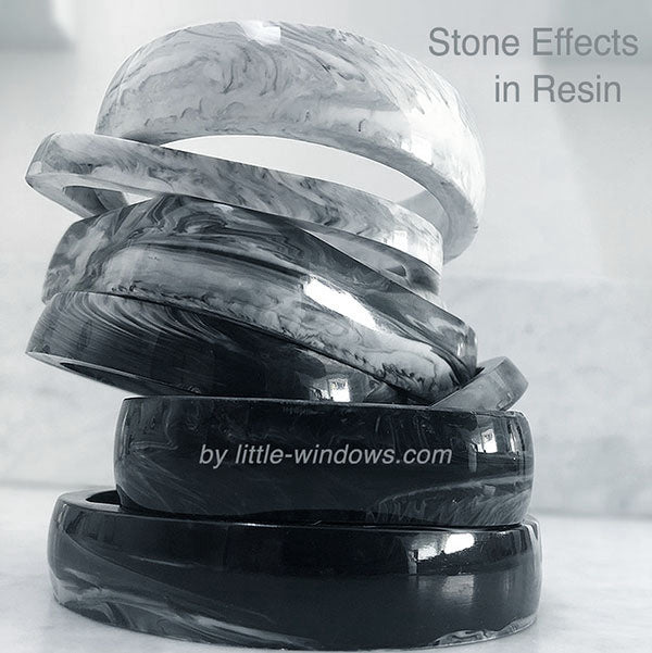 resin color marble jewelry