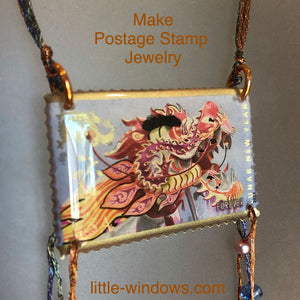 resin jewelry project idea with stamps