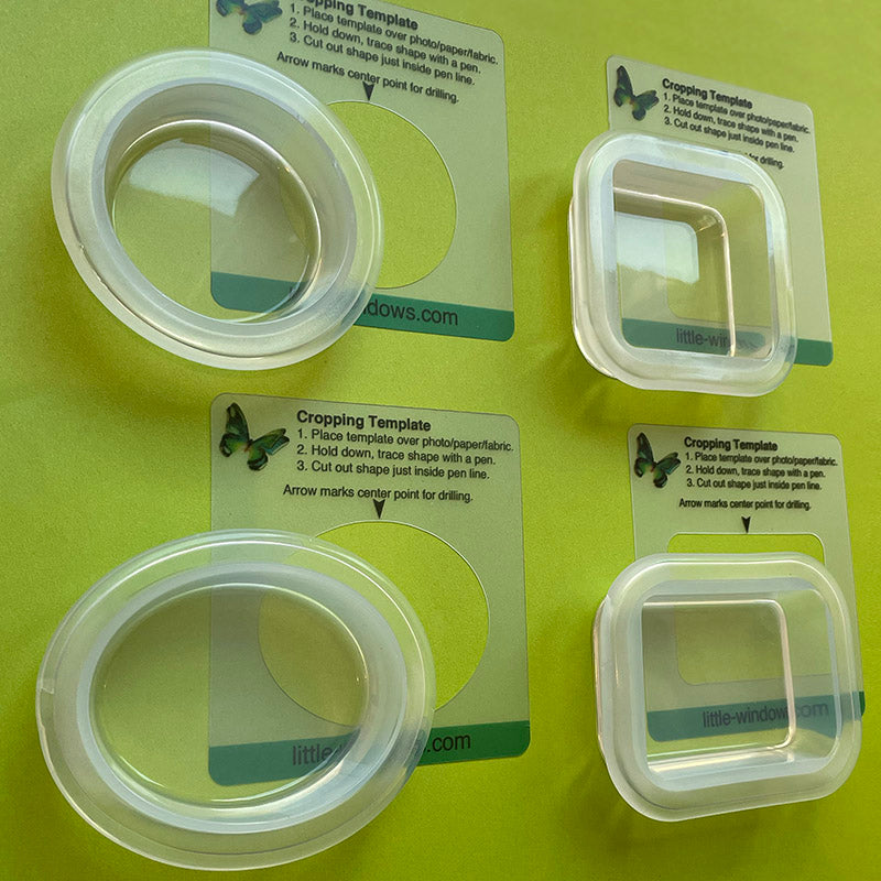 Large Resin Molds Templates - Set of 4 (circle, square, rectangle