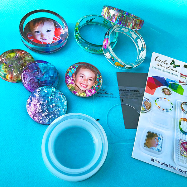Circle/Bangle Double Sided Silicone Resin Mold with accessories