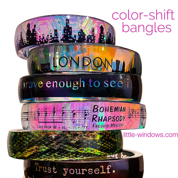 Artistic Color-Shifting Bangles