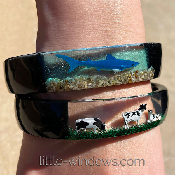 Bangle Bracelets with Windows!