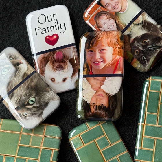 resin dominoes custom photos