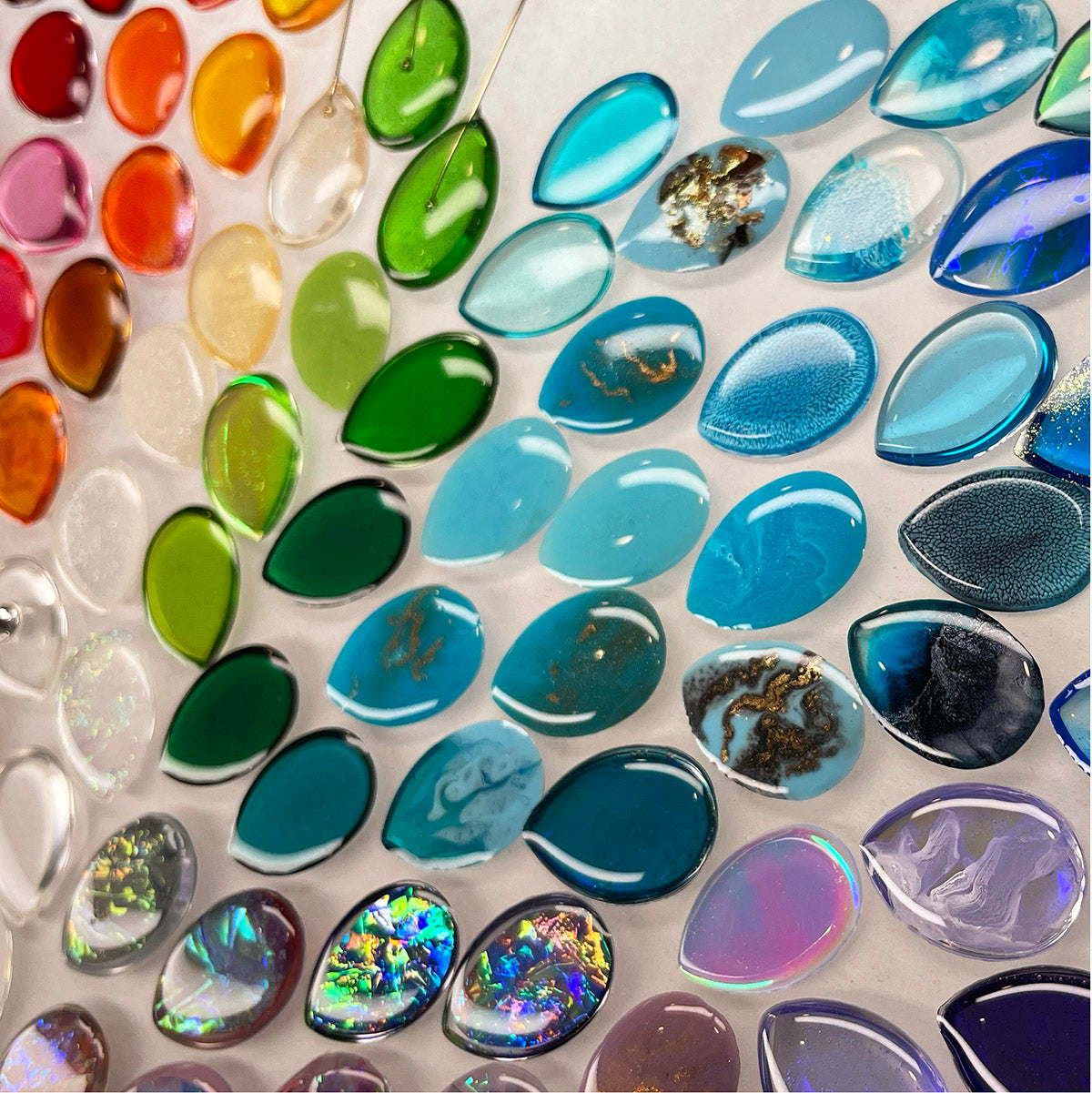 resin color challenge birthstones
