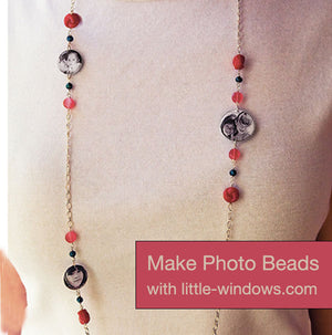 resin jewelry making with photos and beads