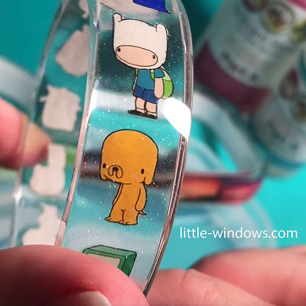 AdventureTime (or whatever you're obsessed with) Resin Bracelet