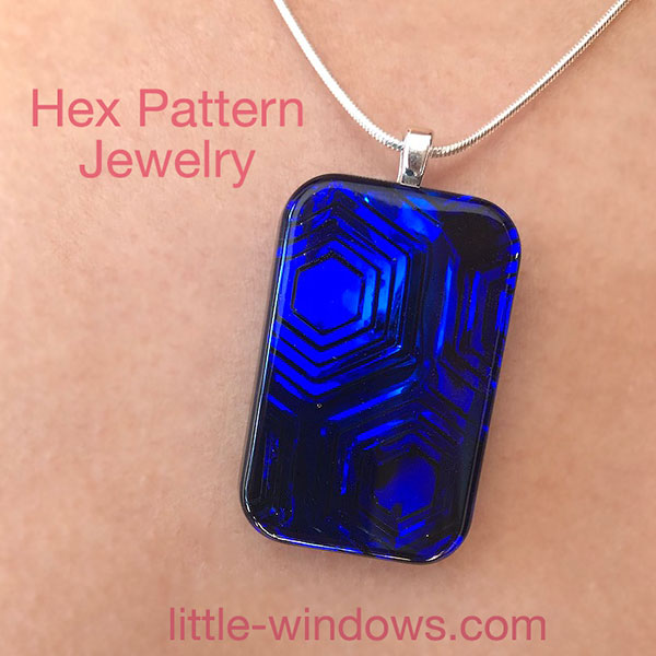 Hex Pattern Dichro-ISH Resin Jewelry