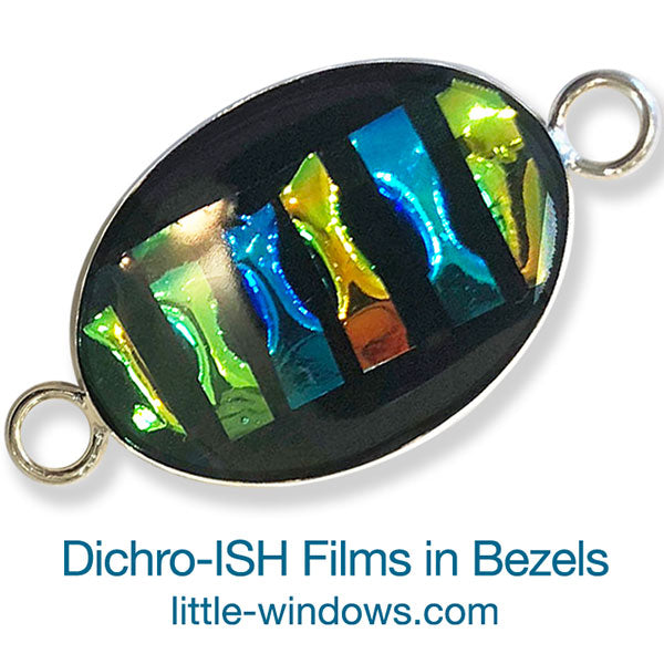 Resin + Dichro-ISH Color Shift Films in Bezels