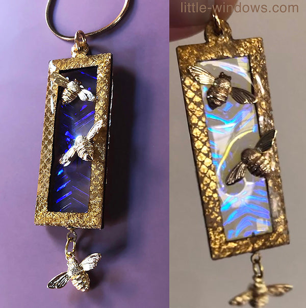 Bee-Beautiful Resin Pendant