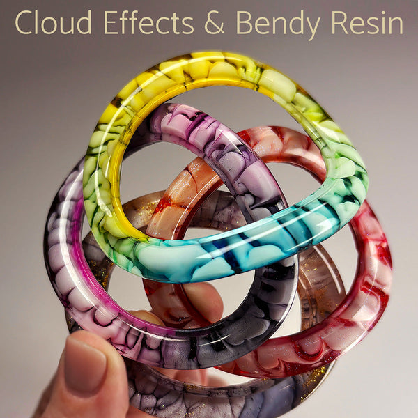 Cloud Effects & Bendy Resin Jewelry