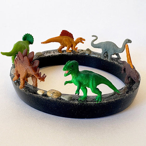 resin jewelry dinosaur bracelet from resin mold