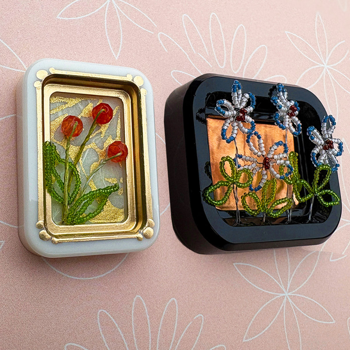 resin molds flower bezels jewelry
