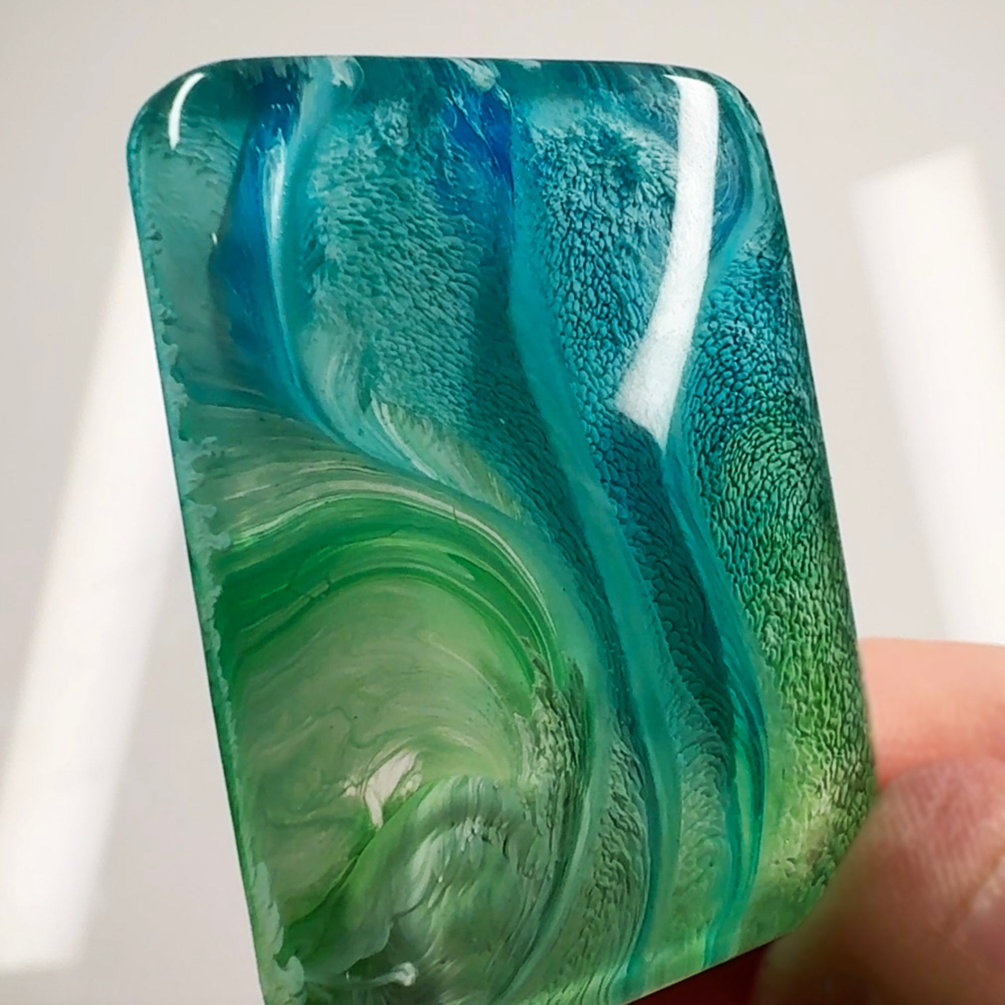 resin molds alcohol ink petri effect rectangle cabochon
