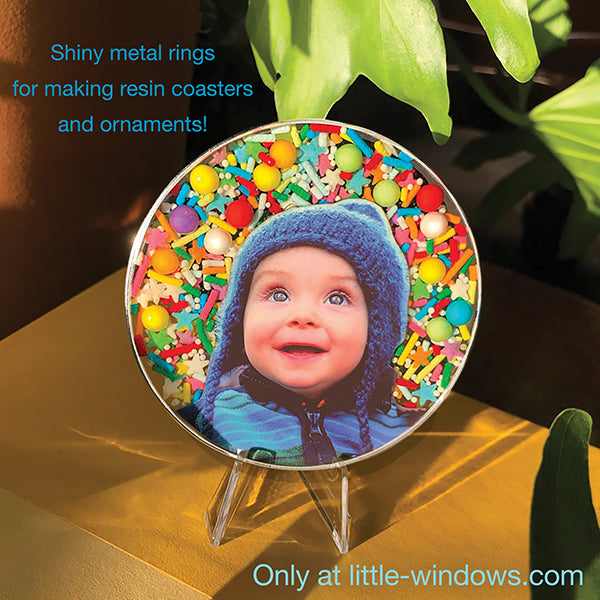 resin project idea for coasters and ornaments