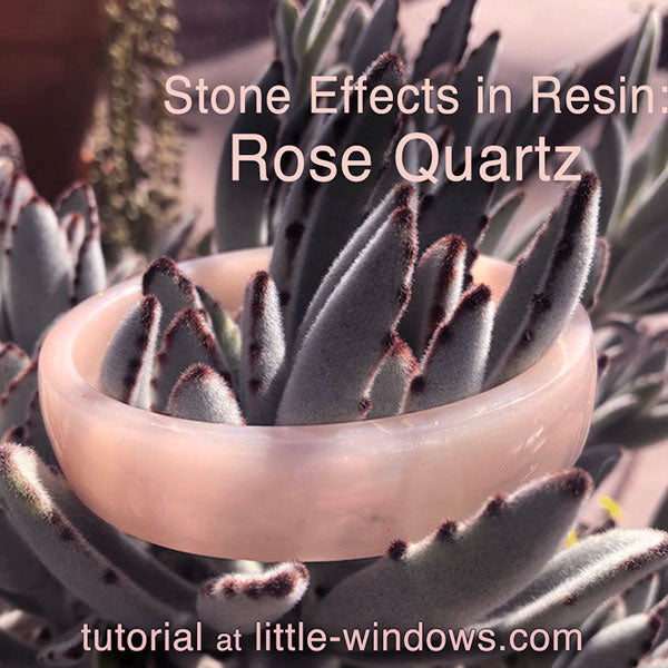 Mimic the look of Rose Quartz in Resin