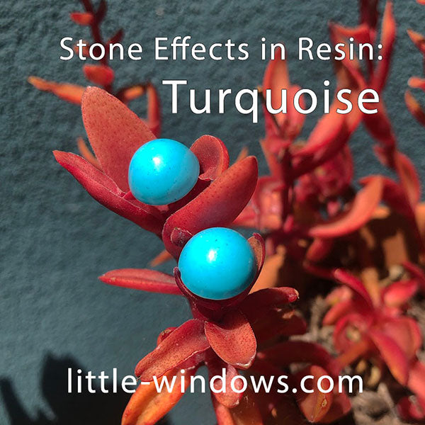 resin project idea for jewelry with color