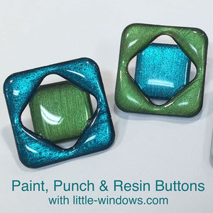 resin buttons and jewelry