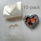 resin molds heart shaped 2-1/2"