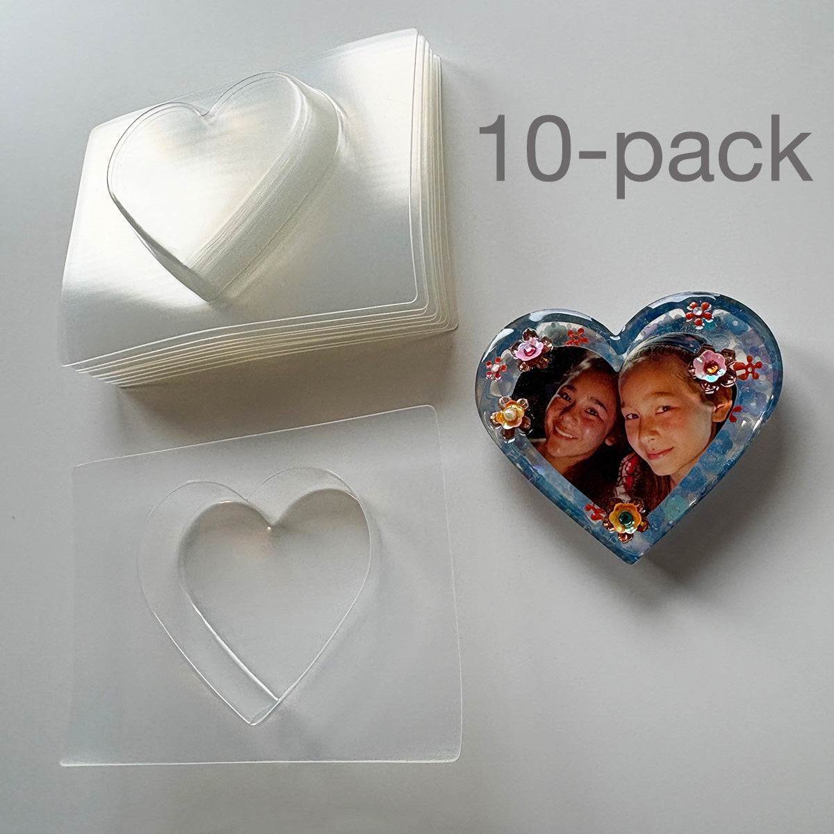 resin molds heart shaped 2-1/2"
