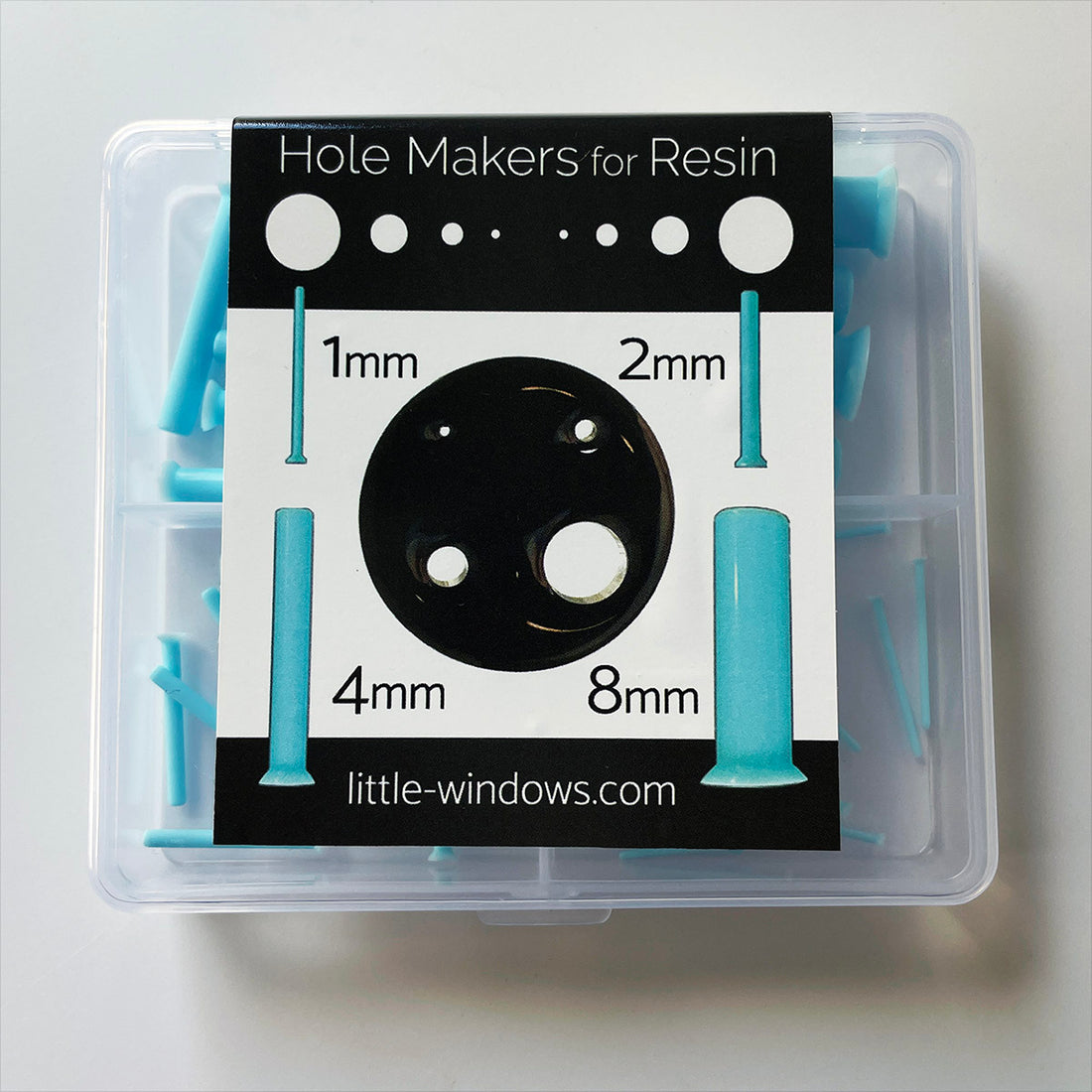 Reusable Hole Makers for Resin (4 sizes included - 1mm, 2mm, 4mm, 8mm ...