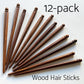 Handmade wooden hair sticks 