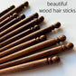 Handmade wooden hair sticks 