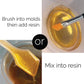 best resin for jewelry mica gold
