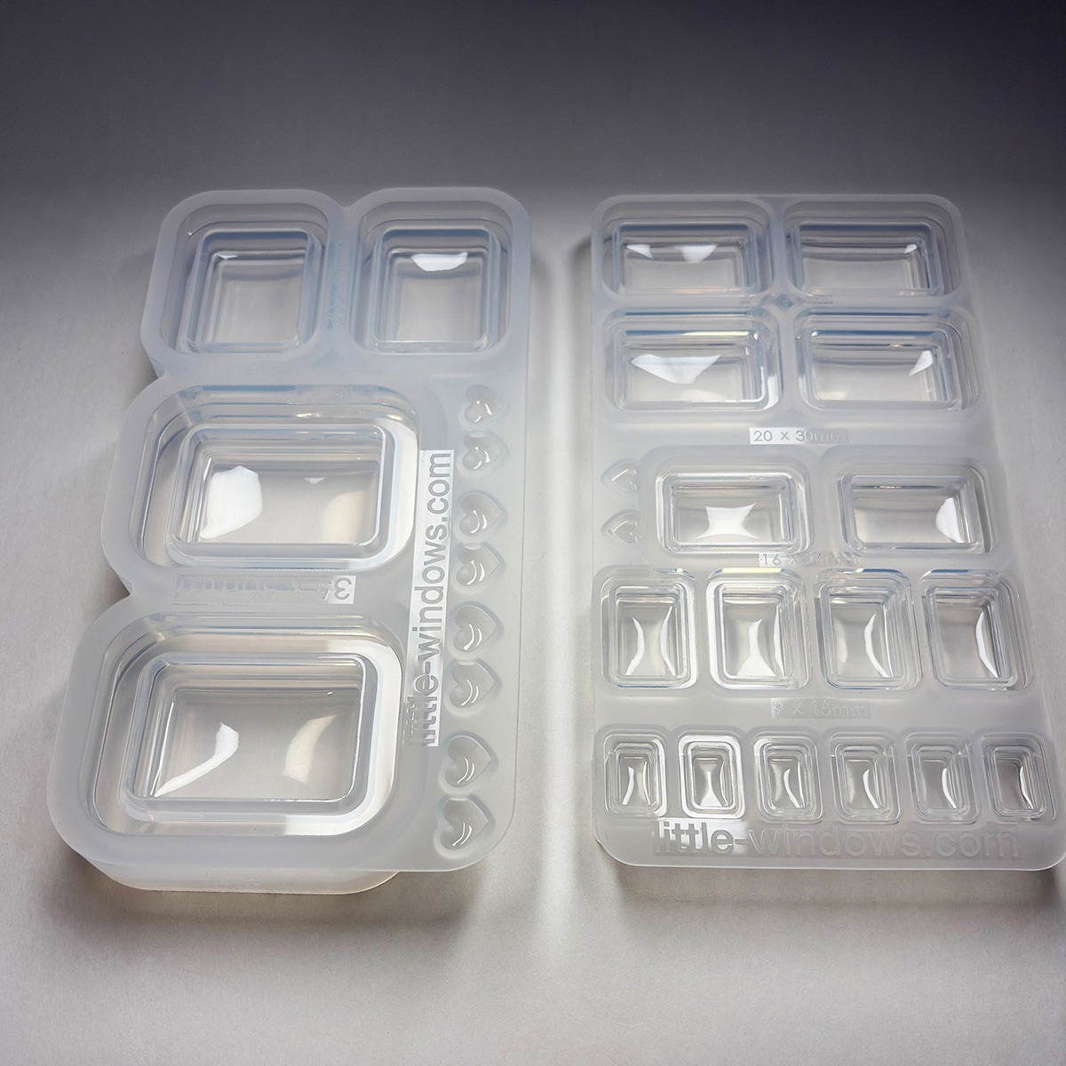 NEW 6-in-1 Rectangle Cabochon Resin Molds Set