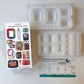 resin molds rectangle cabochons with frames for jewelry making