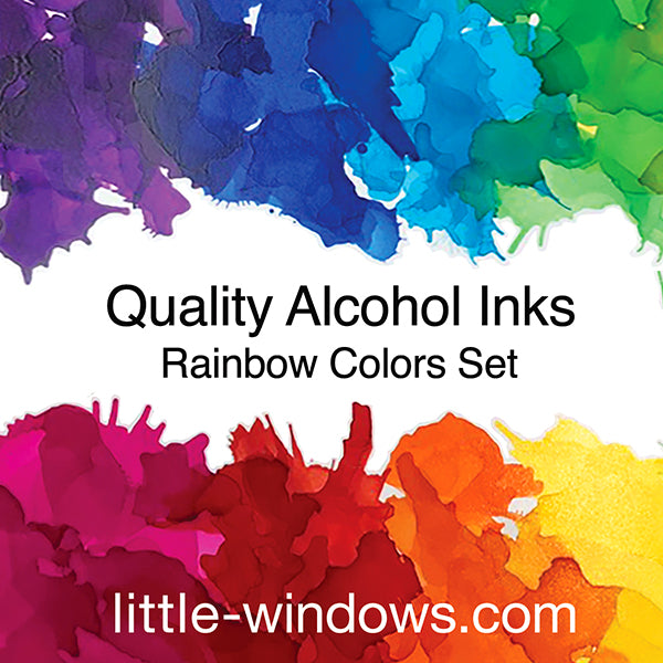 Alcohol Ink Rainbow Set for Resin - all the best resin art supplies –  Little Windows Brilliant Resin and Supplies