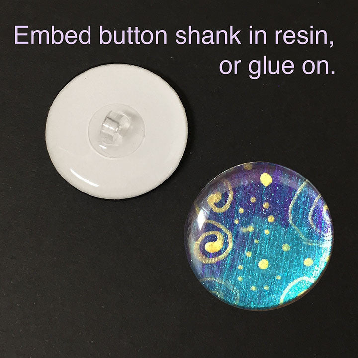 Button Shank - Clear Plastic 10mm, 10-pk – Little Windows