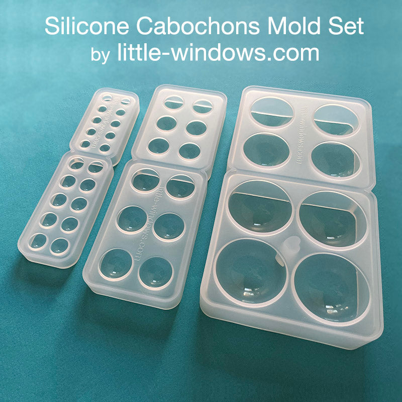 Best Resin Mold - Silicone Cabochons, 6 sizes, jewelry making, cosplay –  Little Windows Brilliant Resin and Supplies