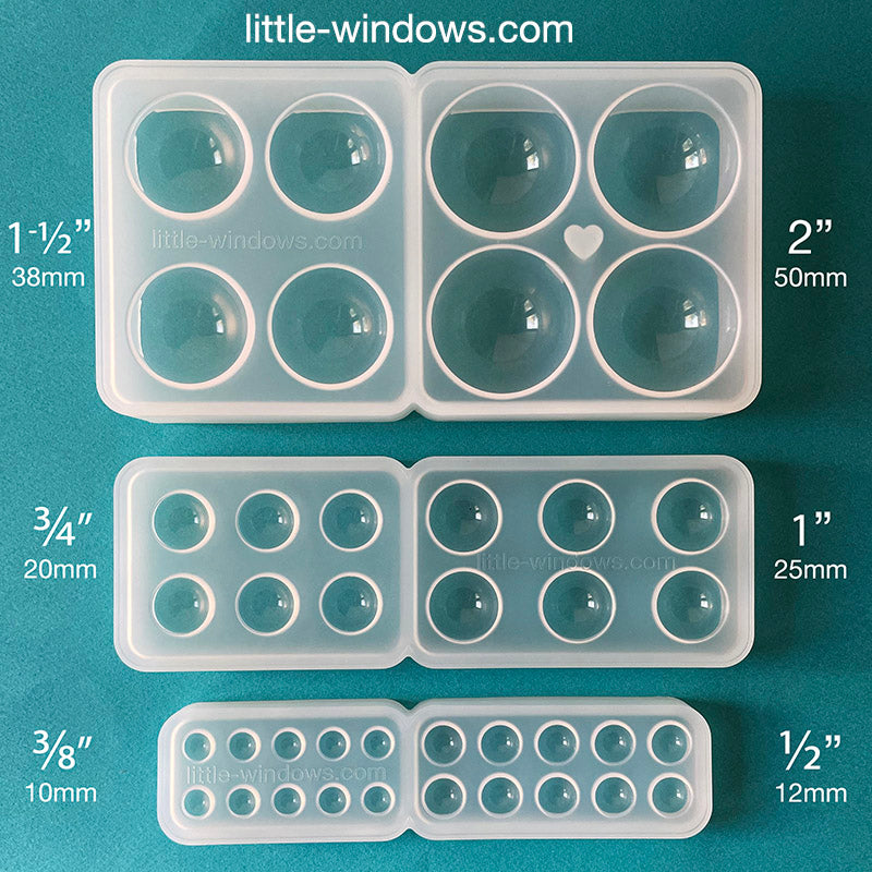 Little Windows Brilliant Resin Silicone Cabochons Mold for or Polyclay