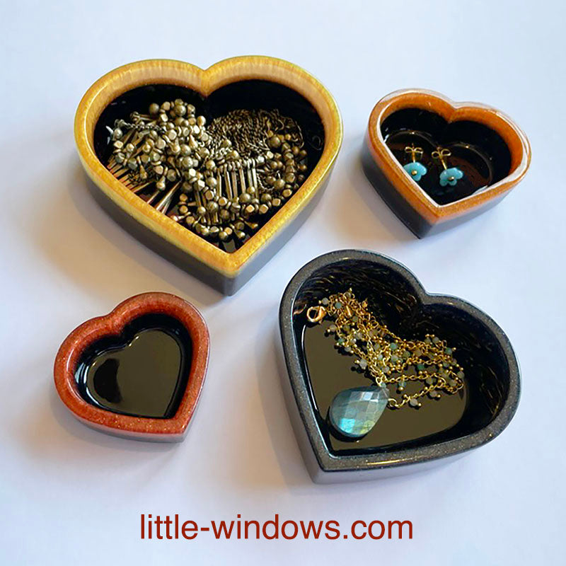 resin heart molds