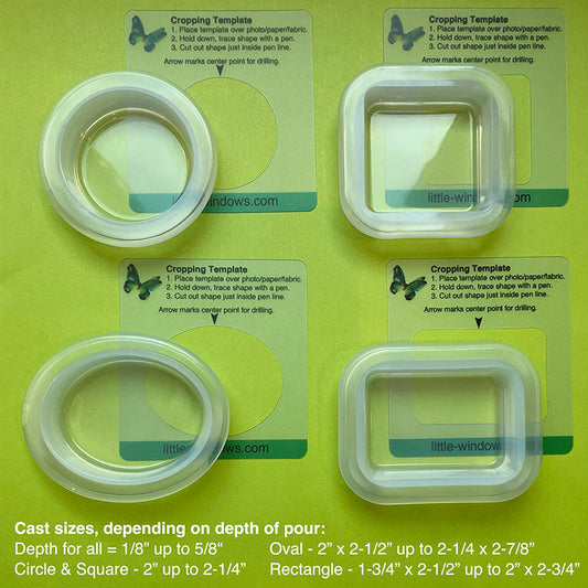 Paper Punch Set - Small (5/8-15/16) - fit our resin molds and bezels –  Little Windows Brilliant Resin and Supplies