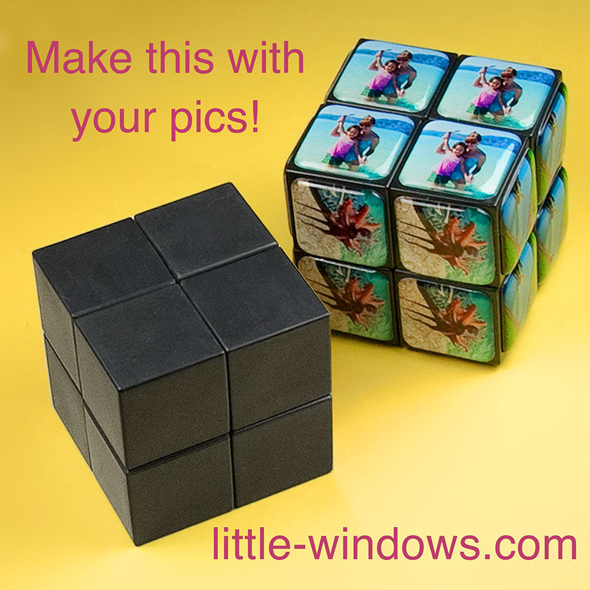 rubiks photo cube for making resin keepsakes