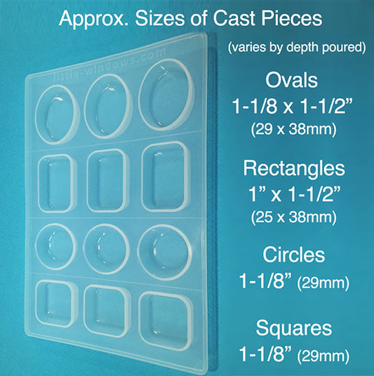 Paper Punch - Small Rectangle (9/16x15/16) fits resin molds, bezels –  Little Windows Brilliant Resin and Supplies