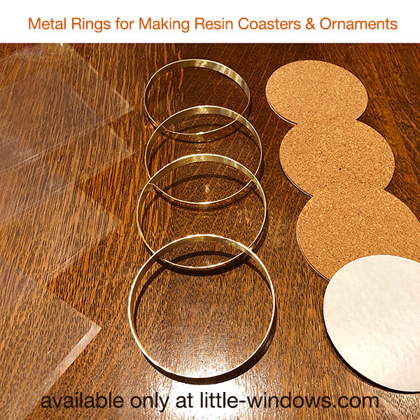 Handmade Metal Rings Sets for DIY Resin Coasters and Ornaments – Little ...
