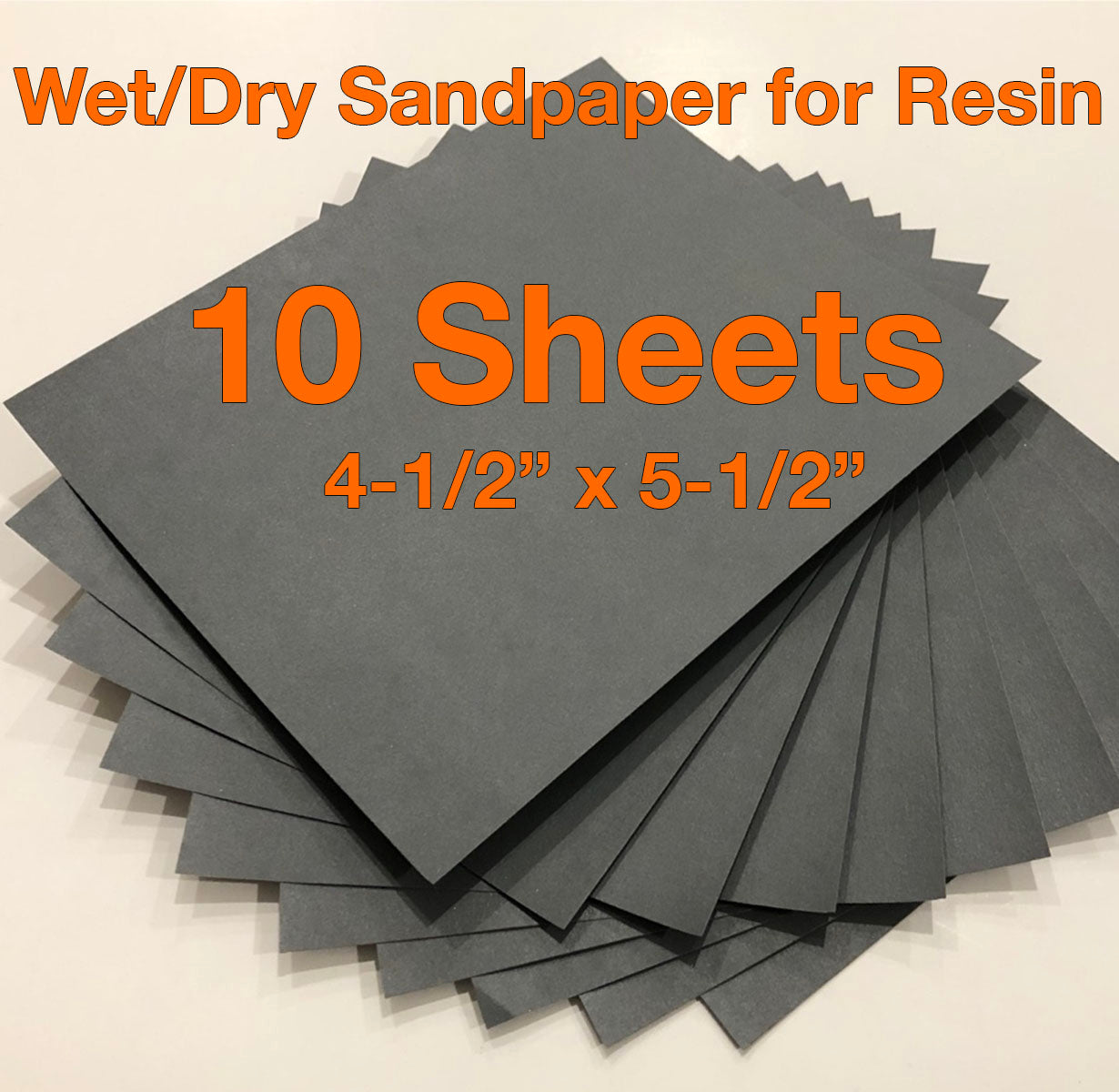 sandpaper for resin
