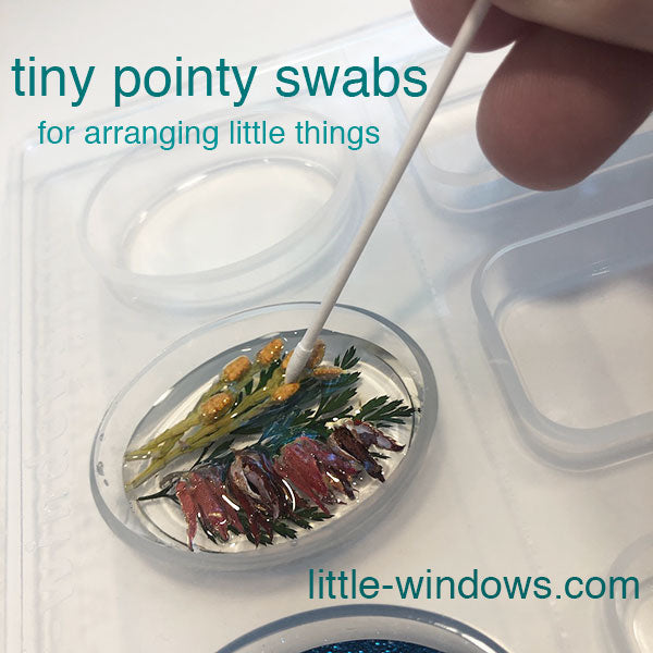 Tiny Pointy Swabs - pack of 100