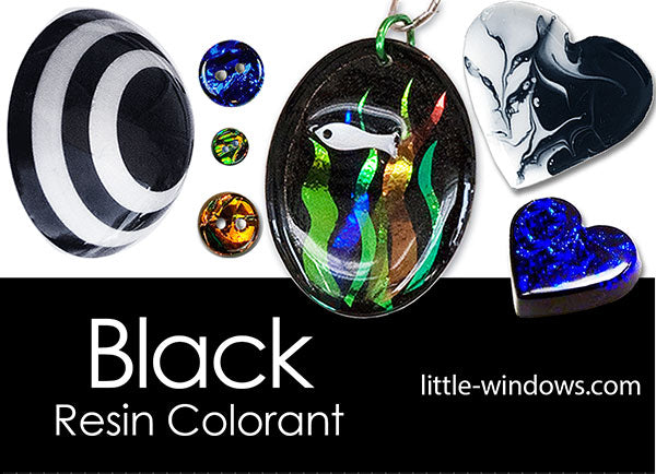 Black Colorant for Resin Crafts and Jewelry Making – Little Windows ...